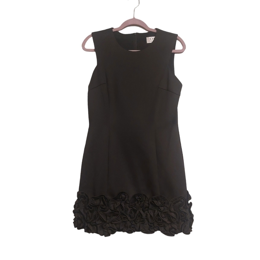 DR Collection Sleeveless Ruffle Bottom Formal Midi Dress- size 12